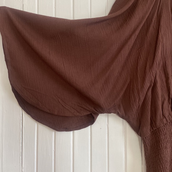 Mini Dress / Brown with Bead detail - Picture 10 of 10